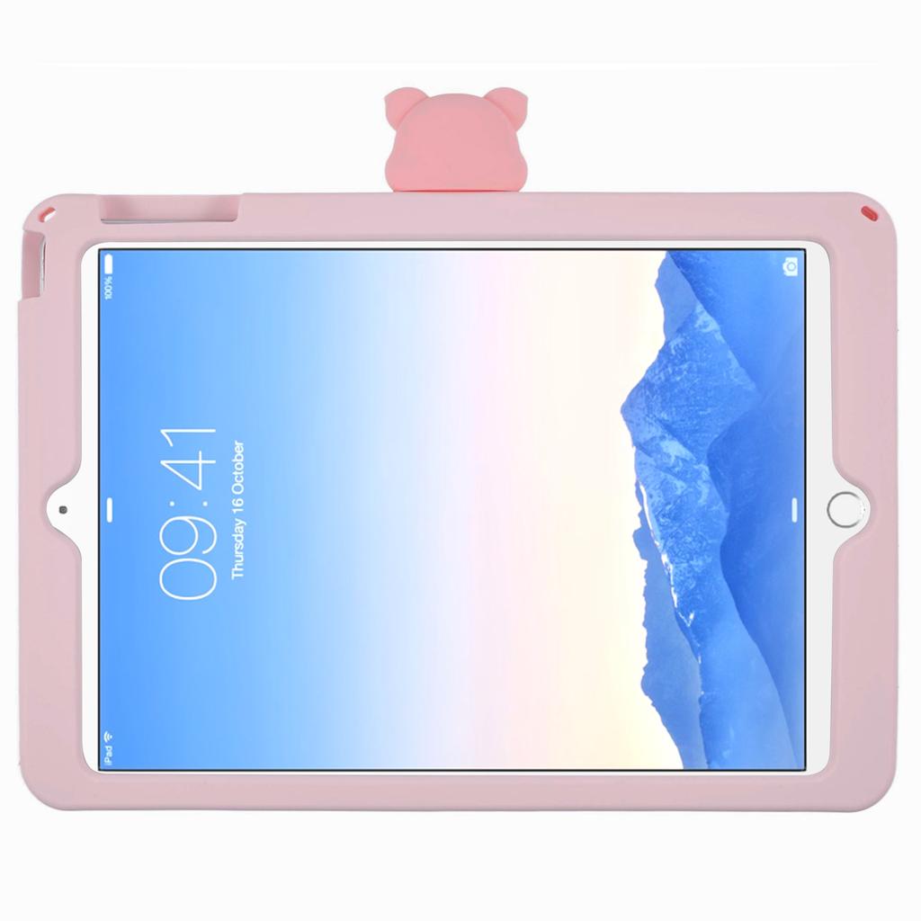 Silicone Case for iPad 9.7-inch (2018)/(2017)/iPad Air 2/Air (2013) Kickstand Tablet Cover with Shoulder Strap