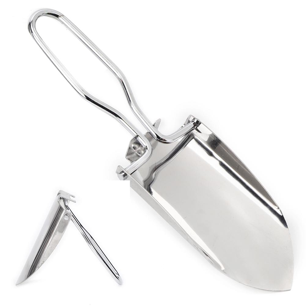 

3 шт. Мини ручная лопатка Складной совок из нержавеющей стали Портативные инструменты для кемпинга и сада