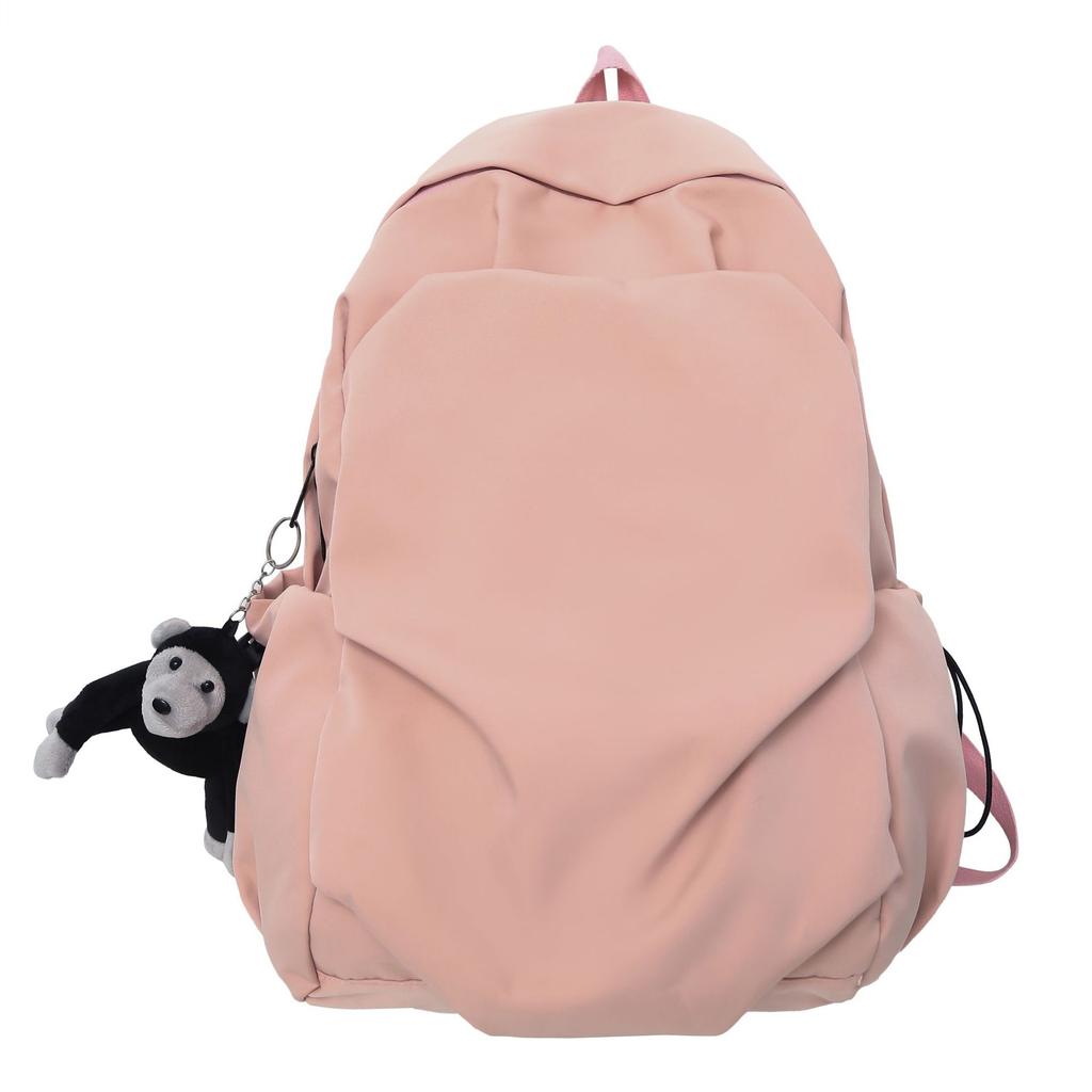 School Bag for Women, College Student Korean Style, Campus Minimalist Large Capacity Backpack, Trendy Brand INS Style, Laptop Backpack for Men