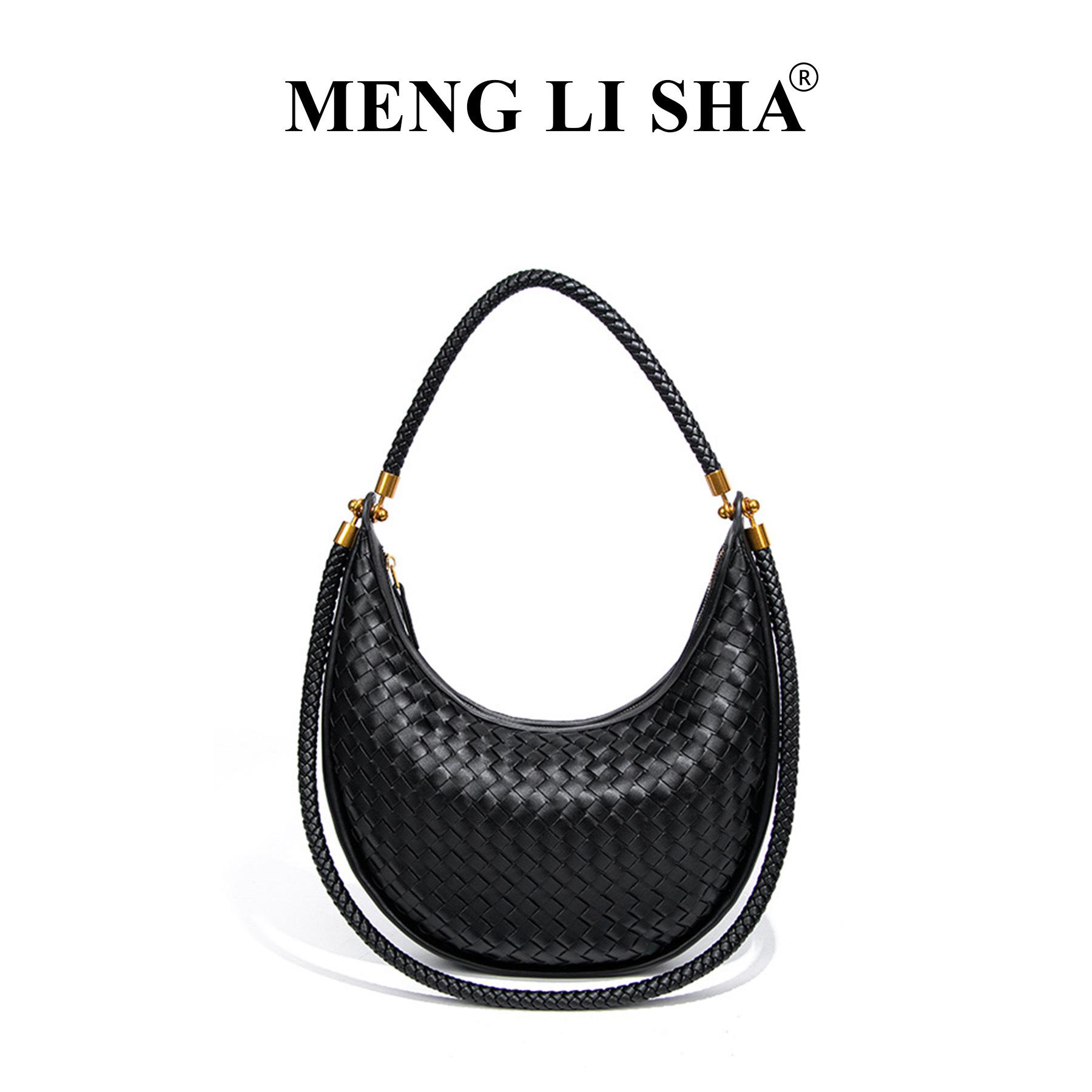 

Elegant French Handmade Minimalist Crescent Shoulder Bag