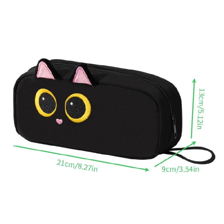Animal Pencil Bag Large Capacity Canvas Pencil Case Multi Compartment Travel Pen Organiser For Student Adult Artists
