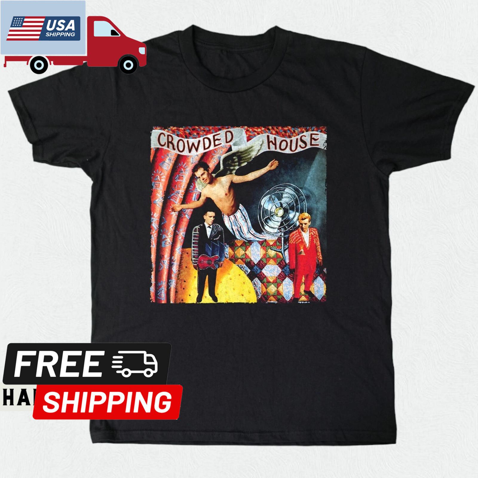 Crowded House Album Unisex Black T-shirt S-5XL XXXXL