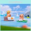 Adorable Capybara Figurine Resin Blind Box Desktop Decor Cartoon Style