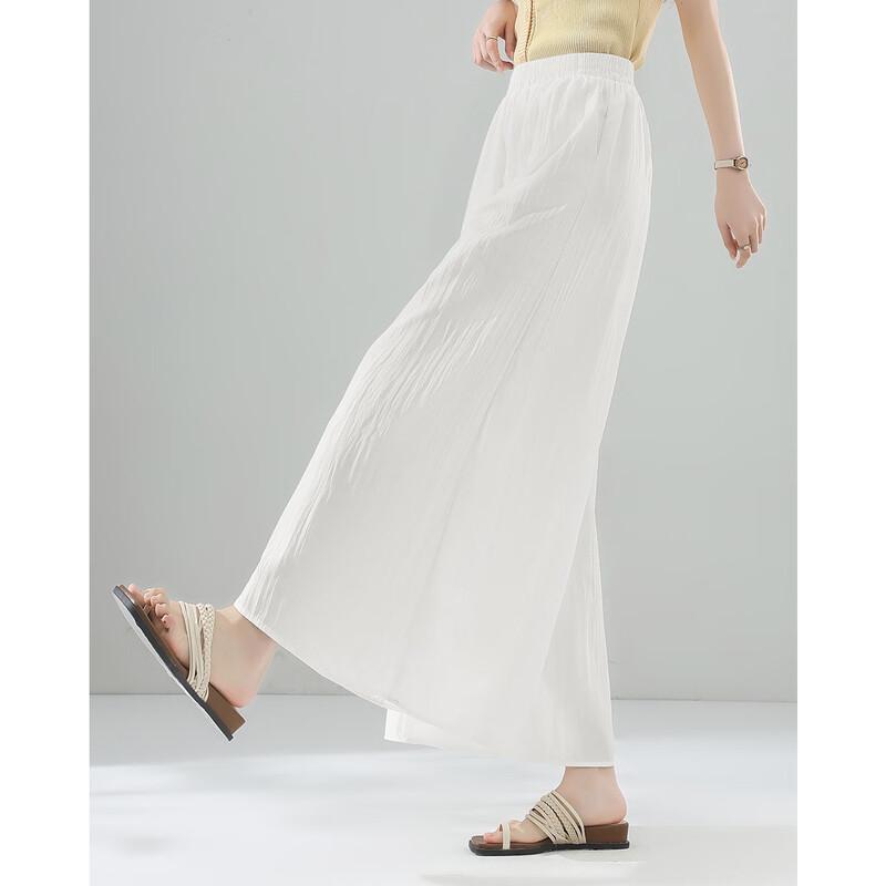TERRE BLEUE Women's Casual Wide-Leg Pants