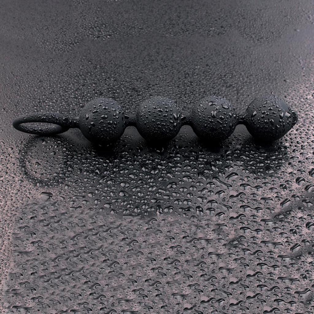 Waterproof Women Soft Rubber Anal Beads Butt Plug Adult Sex Toy Prostate Massage