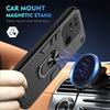 Armor Funda Für Xiaomi Redmi 10C Hülle Hart PC Silikon Stoßfest Rückseite für Redmi10C 10 C Auto Magnetring Ständer Coque