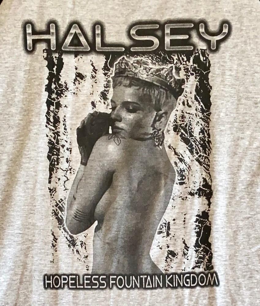 Футболка Halsey Футболка Поп-музыка Футболка EDM Мужская XL Концертная футболка Унисекс Футболка XXXL