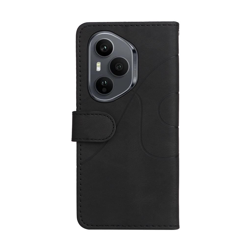 Für Honor 400 Pro 5G (Global) Handyhülle aus Leder mit Ständer und Brieftasche im zweifarbigen Spleißdesign