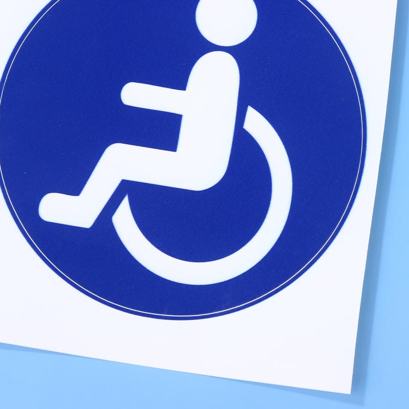 2 ks Nálepky na auto pro osoby s postižením, invalidní vozík, handicap na okno auta, zadní sklo, nárazník, kufr, univerzální sluneční clona, vinylové obtisky