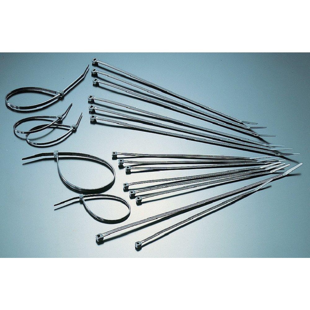 

TRUSCO Cable Ties, 2.5mm Wide x 142mm Wide, 35mm Diameter, Standard Type, TRCV140SSW, 10 Packs [Case Sale]