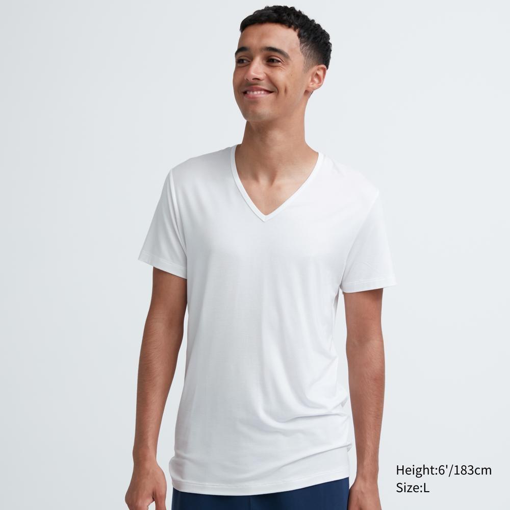 

Футболка UNIQLO Heattech с V-образным вырезом (короткий рукав)