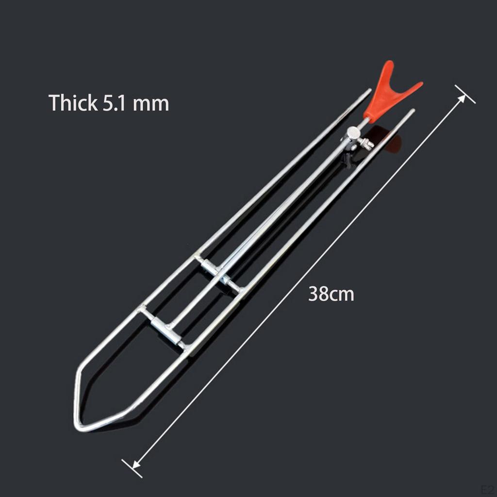 Convenient Fishing Rod Holder Adjustable Floor Insert Bracket Folding Equipment Rest