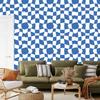 Wallpaper Free checkerboard blue and white, blue background 50x1000