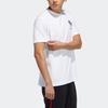 Adidas Neo Logo Print Sport Short Sleeve T-Shirt Men Tops White GP4810