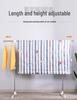 Double-Layer Telescopic Clothes Drying Rack: Outdoor/Indoor, Extendable, Mobile, Single-Pole Rack