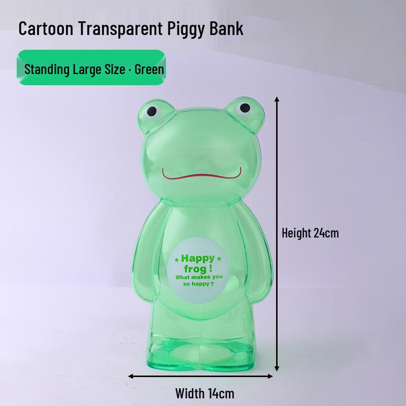 Clear Bear Coin Bank & Candy Jar for Kids' Birthdays