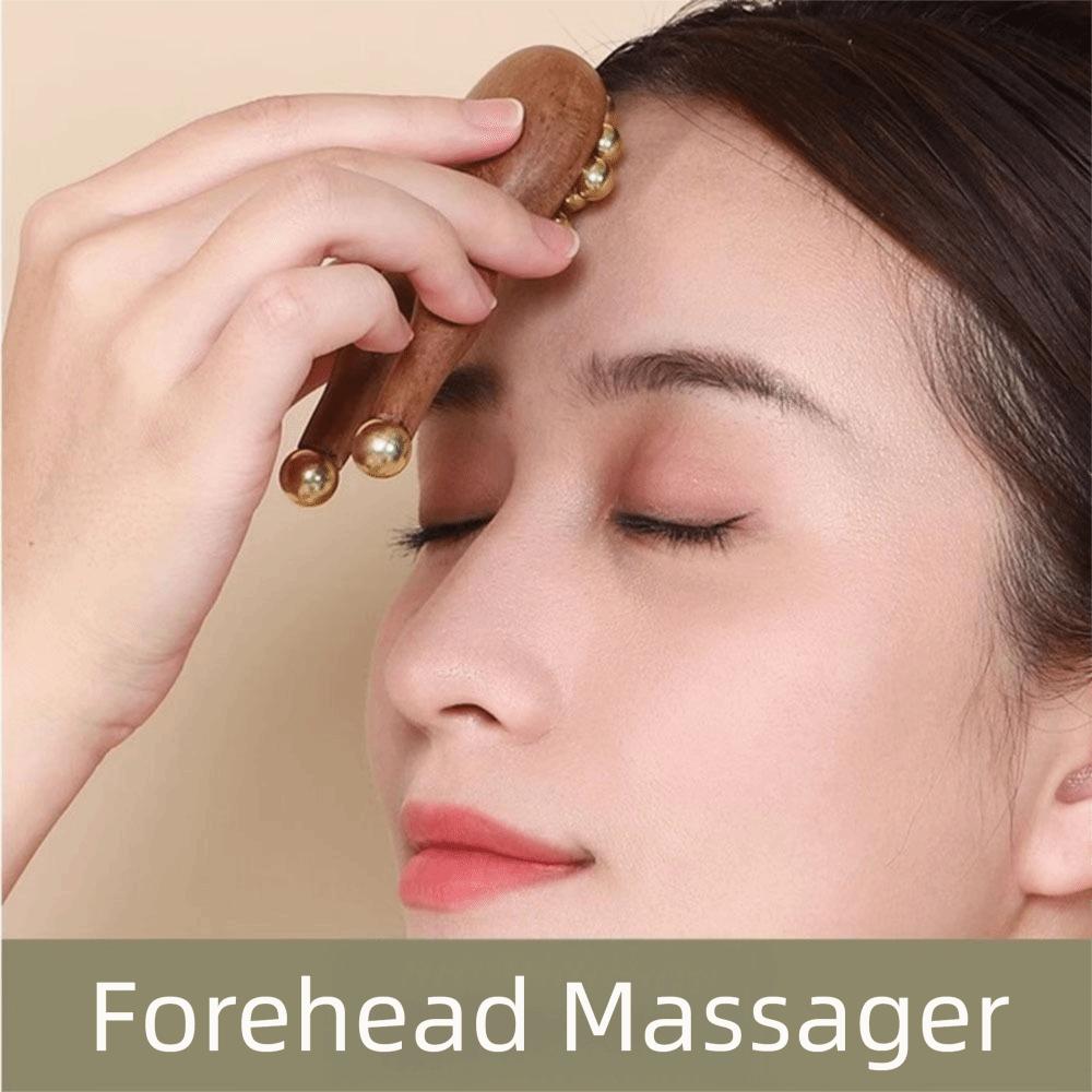 Antistatic Guasha Face Massager Tool Wooden Handle Wood Gua Sha Tool Facial Massage