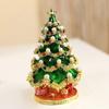 Elegante Weihnachtsbaum-Schmuckschatulle Dekorative Weihnachtsbaum-Schmuckaufbewahrungen Zarter Schmuckaufbewahrungsbehälter