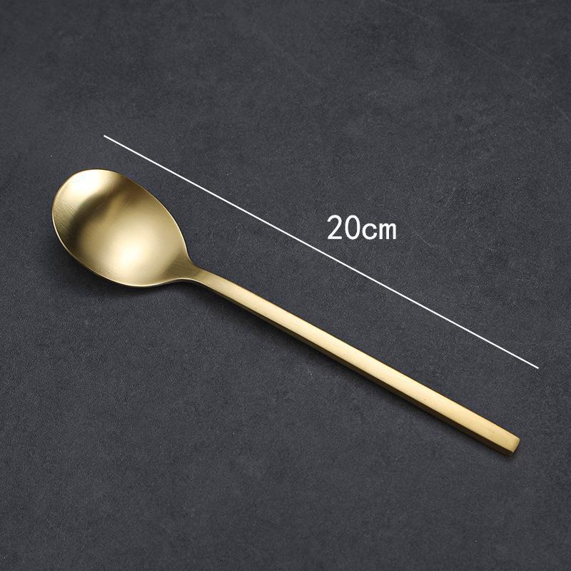 Korean Stainless Steel BBQ Gold Cutlery Round Plate