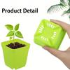 61224Pcs Multicolor Square Flower Pot With Tray Office Indoor Outdoor Decor Flower Beds Garden Nurseries Plastic Flowerpot Xjm