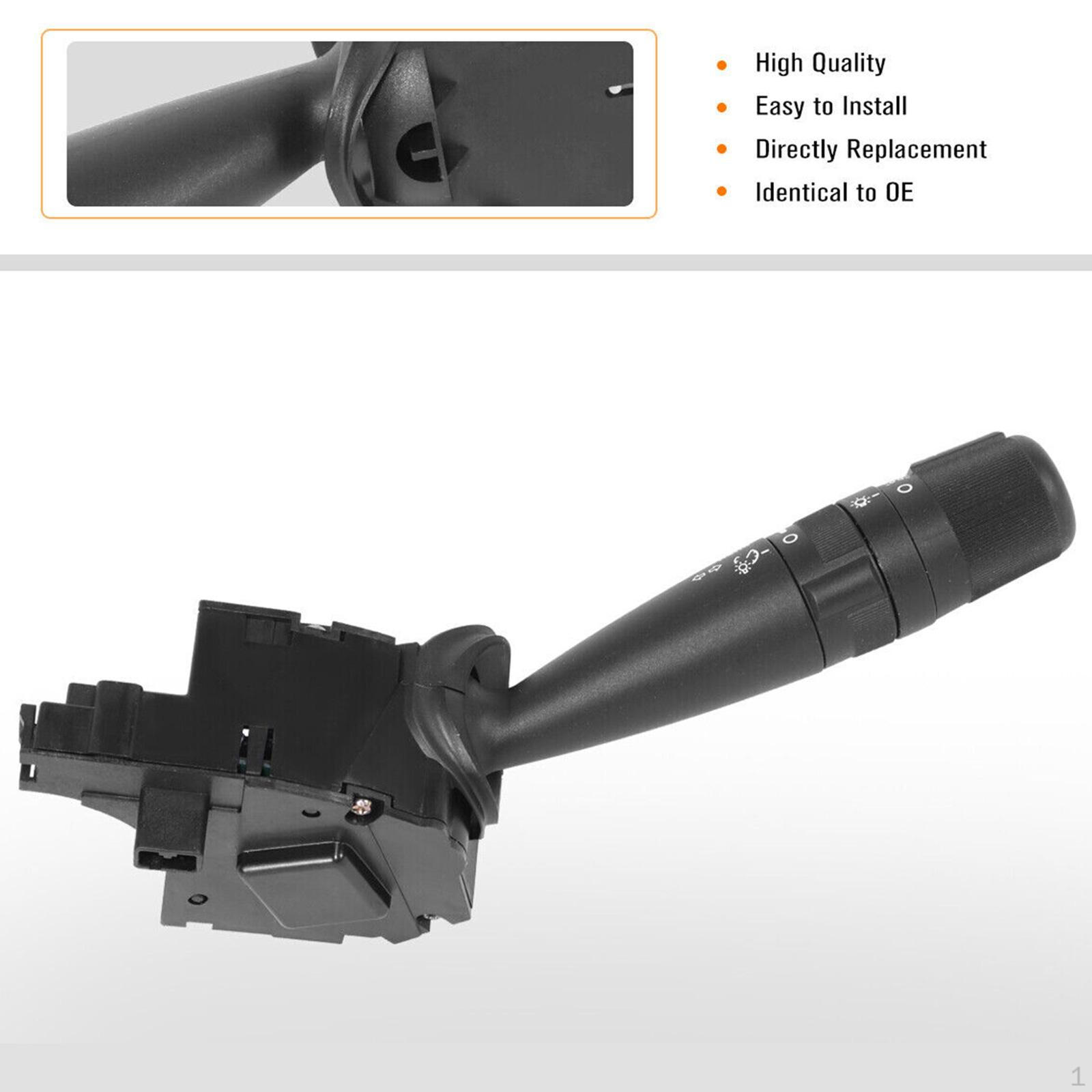Turn Signal Lever 68015101AA Professional Black Replacement Accessories Steering Column Switch for