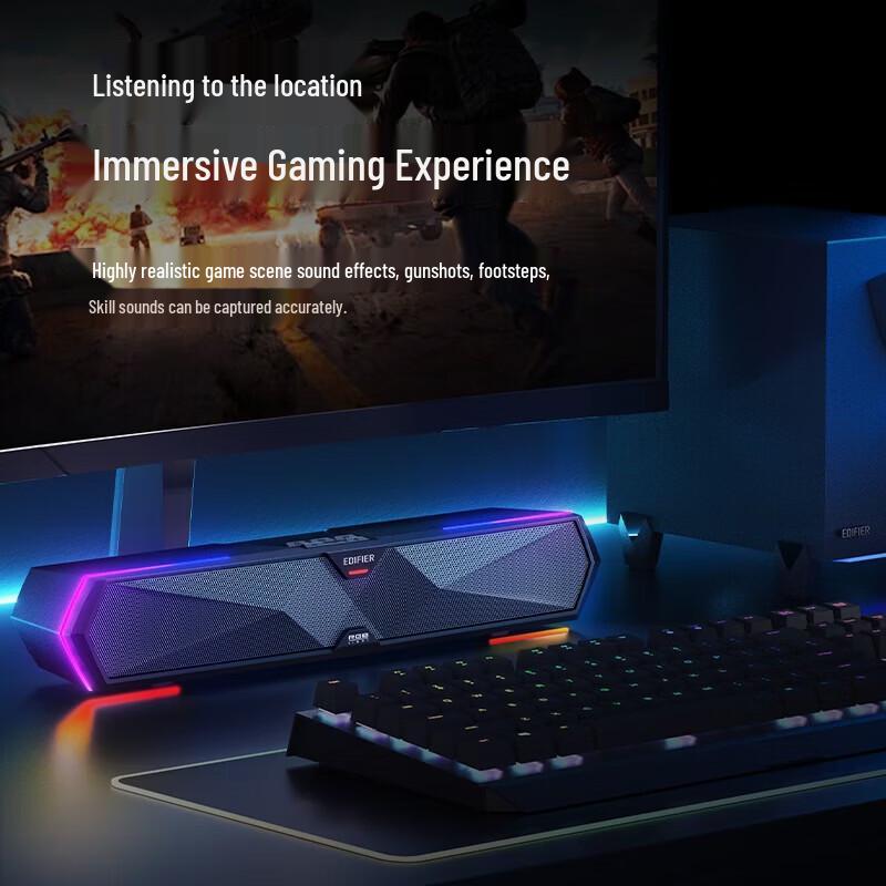 EDIFIER M30SW 2.1 RGB Gaming Desktop Speakers CN plug (adapter included)