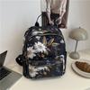 Beautiful butterfly printing casual large-capacity student schoolbag going out for leisure commuting versatile backpack backpack