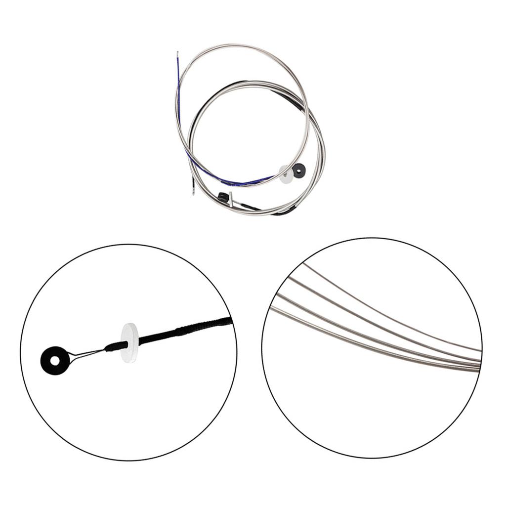 Full Set (G D A E) Double Bass String Strings Steel Core Nickel Chromium Wound Ball End