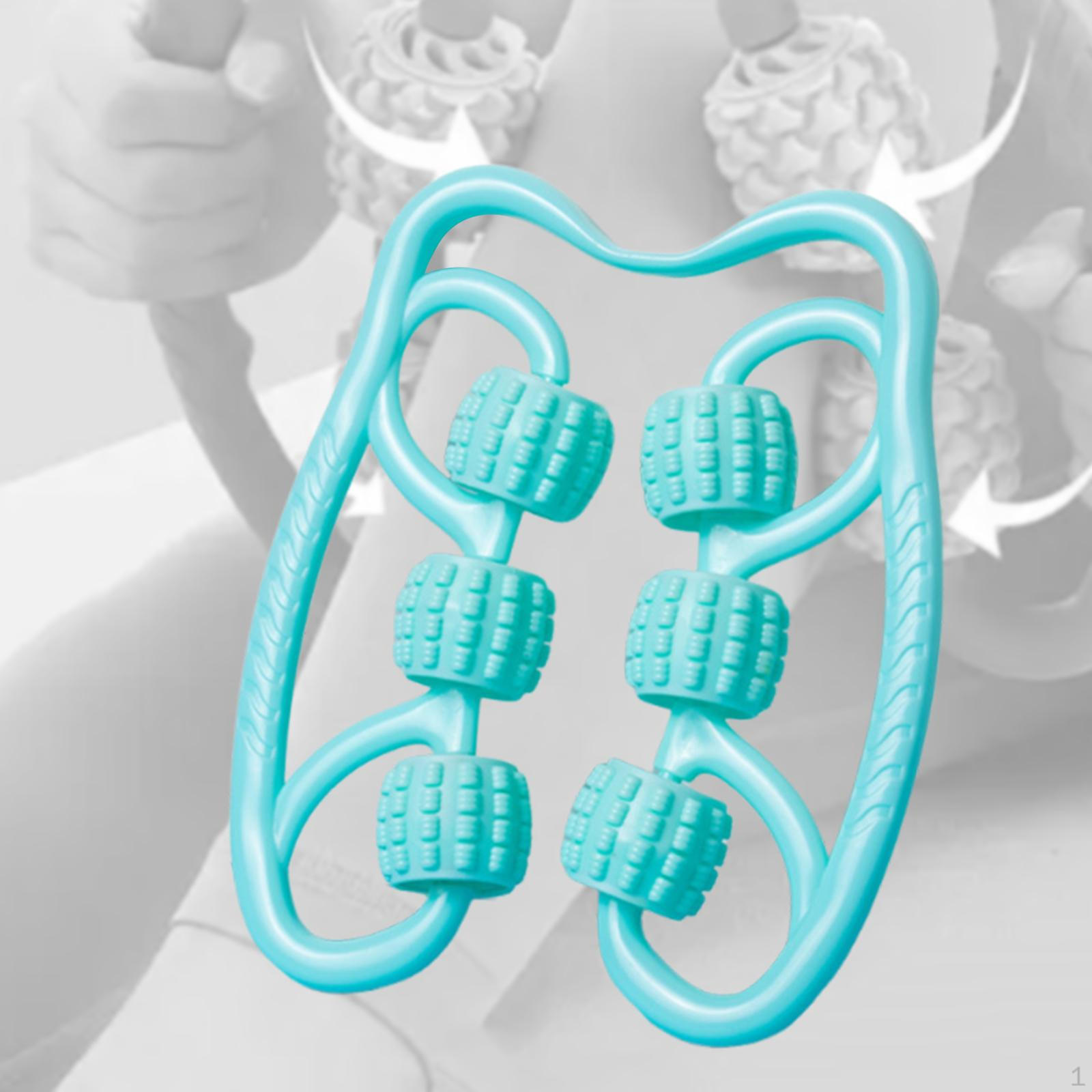 

6 Wheel Fascia Calf Massage Tool Portable Degree for Leg Arm Indoor Sports Gift синій