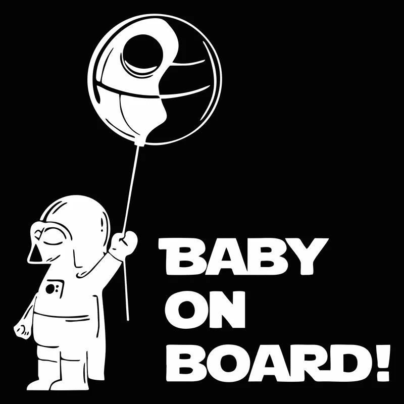 20*20CM Nette Astronaut Baby an Bord Kreative Auto Aufkleber Muster Autos Stoßstange Außen Zubehör Vinyl Aufkleber