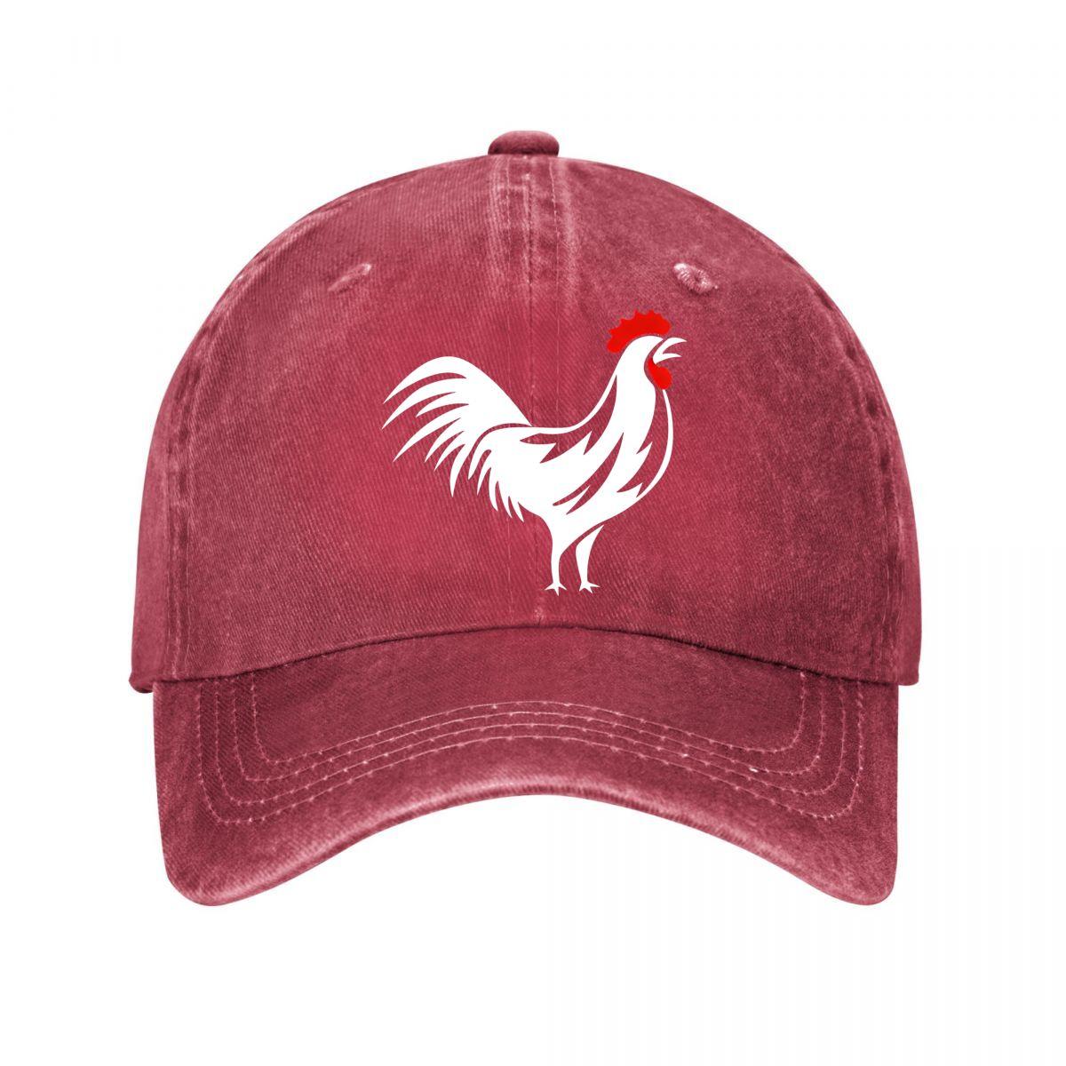 Vintage Rooster Baseball Cap New Vintage Washed Cotton Baseball Cap Parent Kids Sun Hats Adjustable
