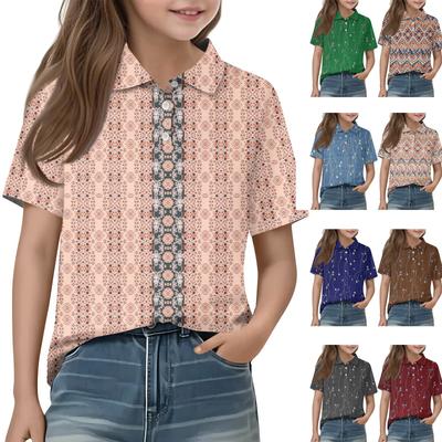 Codzienne Casualowe Koszulki z Krótkim Rękawem i Nadrukiem dla Dzieci T-shirty Koszule