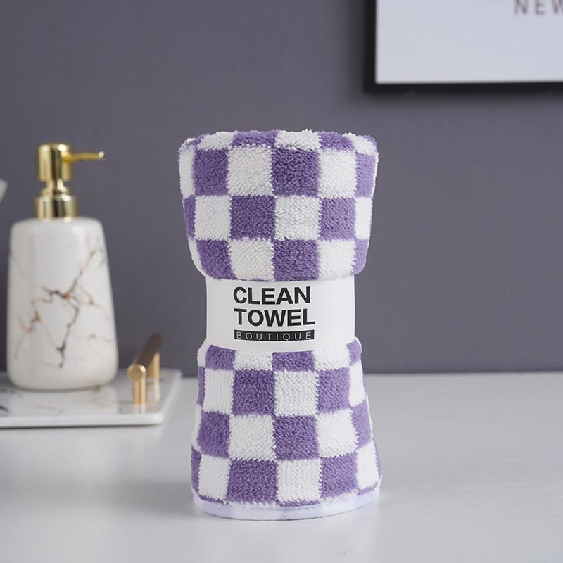 Coral Fleece Face Towel For Home Use Thick Absorbent Soft Adults Gift Collection