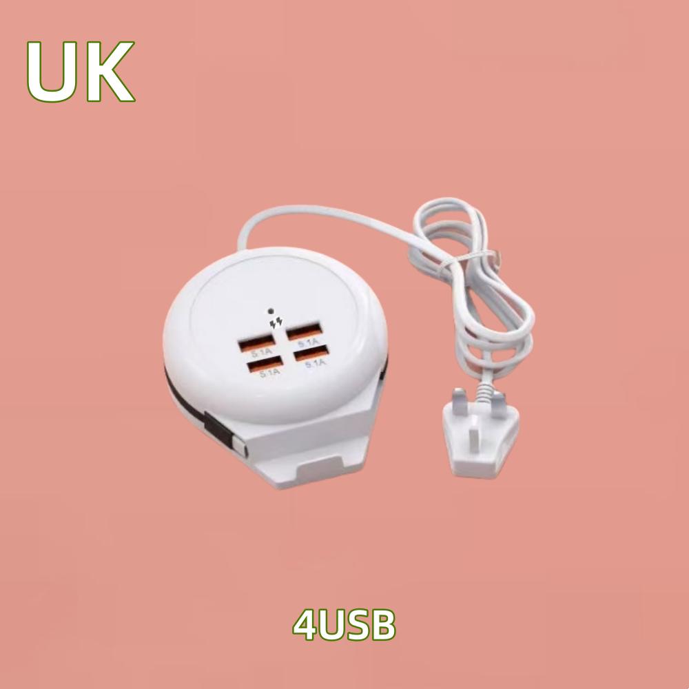 USB C Charger 4 Ports with Type C Cable 5.1A High Speed Wall Socket Mobile Phone Quick Charger Adapter USB HUB Extender For Home