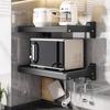 Wall-Mounted Double-Layer Kitchen Storage Shelf