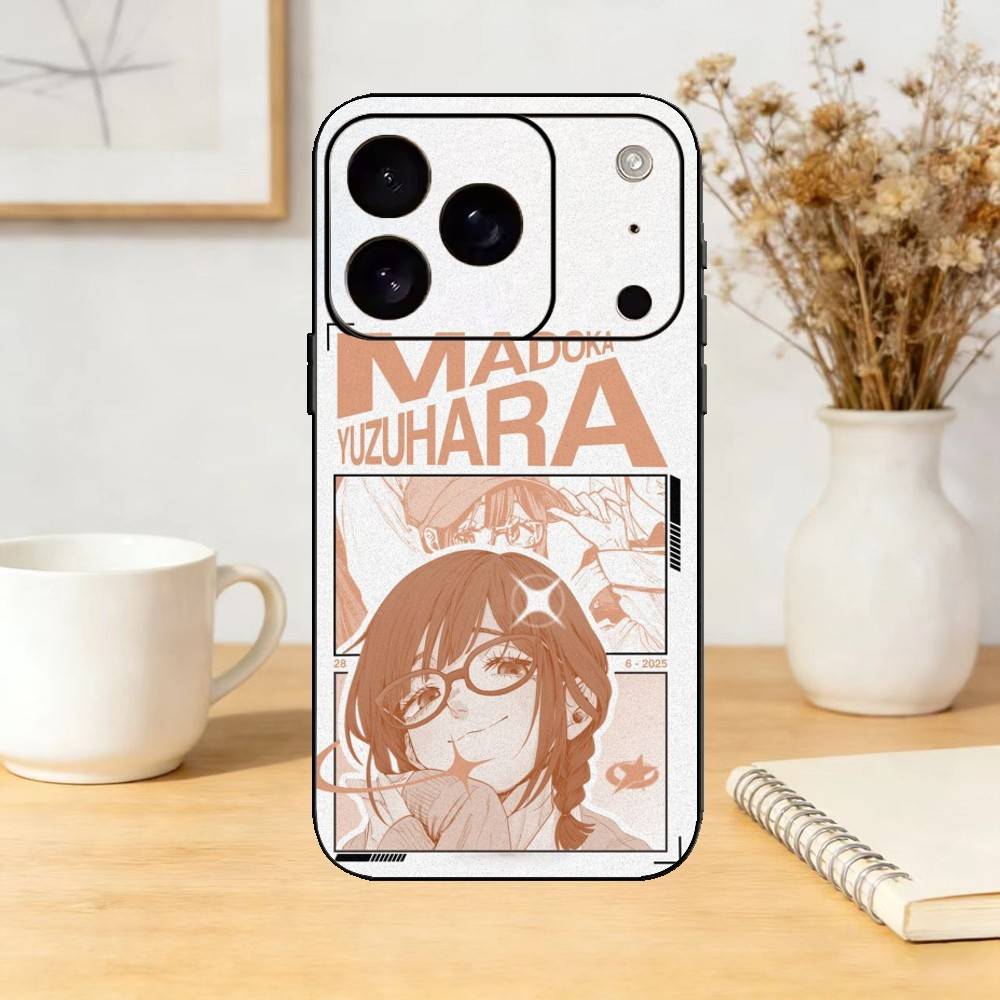 Y-Yuzuhara Madoka (1) Phone Case For iPhone 17,16,15,14,13,12,11 Plus,Pro,Max,Mini Silicone black Soft Cover