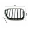 Stylish Appearance Chrome Black Grille ABS Material