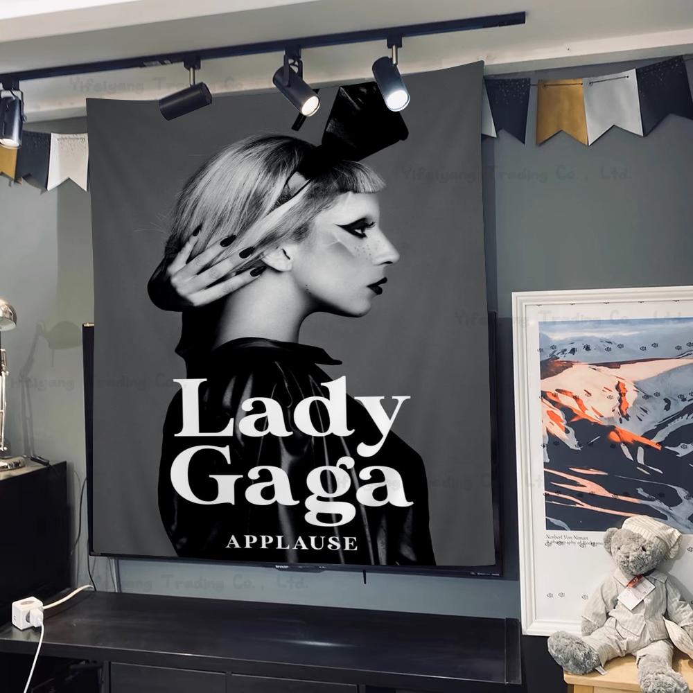 Lady Gaga Cantante Arazzo Colorato da Appendere alla Parete Arazzi Murali Bohemien Decorazione Artistica Murale Mandala