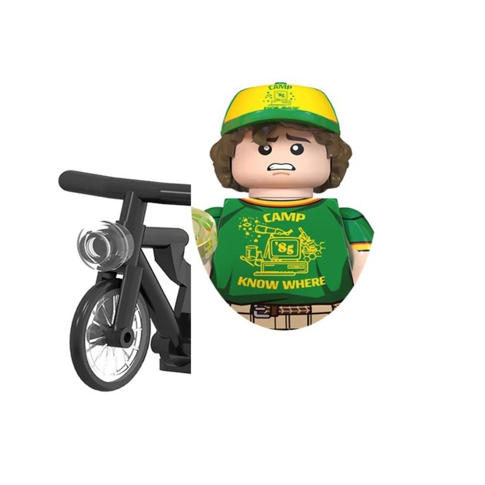 4Pcs/Set Dustin Eleven Mike Will Hopper Joyce Brenner Demogorgon Vecna Model Buliding Blocks Bricks Construction Toys For Kids