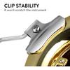 Small Trombone Score Clip Silver Holder Suitable for Musicians, General Instrument Accessories Are Convenient and Practical