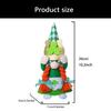 Patricks Day Decoration,Patricks Day Plush Gnomes Handmade Tomte Patricks Day Decorations for Home Office Table Ornament
