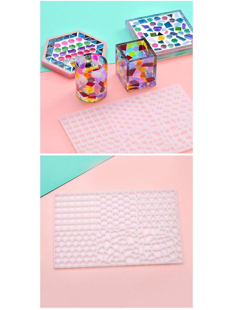 DIY Epoxy Silicone Mold for Creative Polka Dot Mosaic Coasters