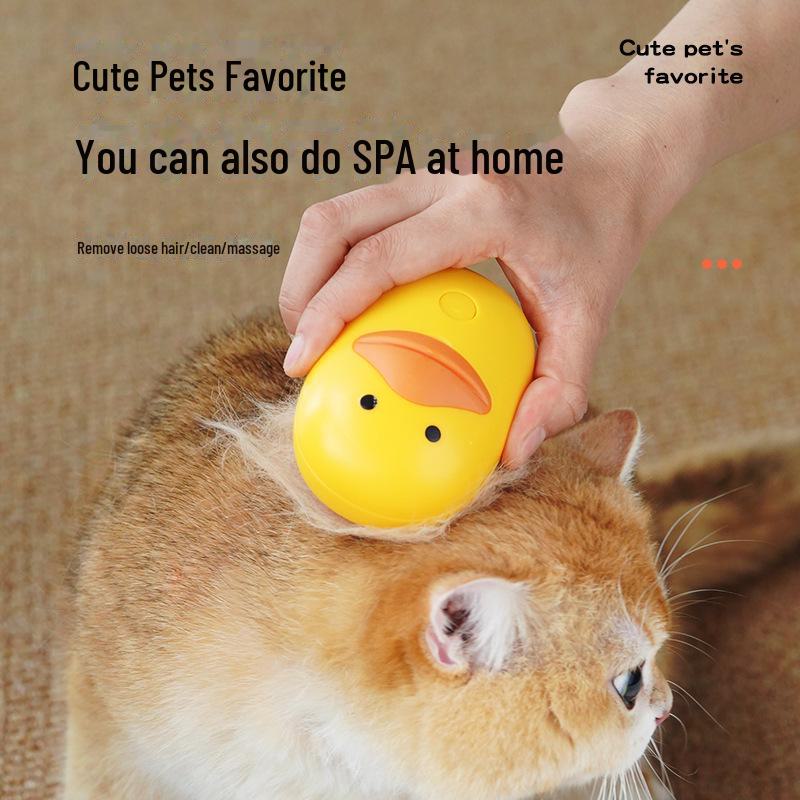 Pet Hair Removal Comb Set: Electric Massage, Liquid Spray, and Steam Comb for Cats and Dogs