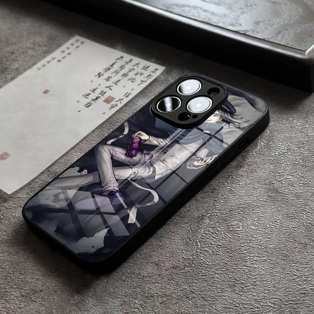 Anime Danganronpa Phone Case For IPhone 15 Pro Max 14 Pro 12 11 13 Mini X XR XS 16 Plus SE Tempered Glass Back Cover
