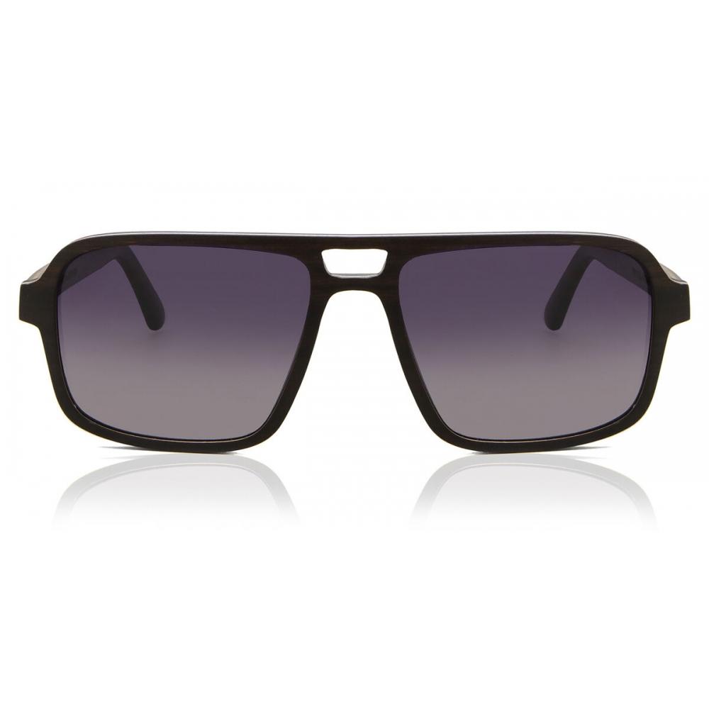 

Oh My Woodness Terra Ws102 A09 02 Unisex Sunglasses Ebony Brown/55