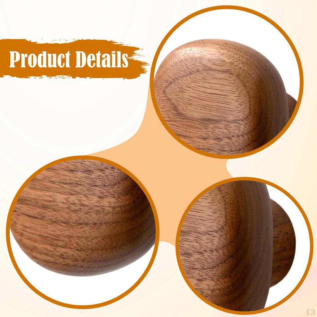 Wooden Coat Hook Decorative Utility Hat Organizer Storage Wall Hanger Key Holder for Closet