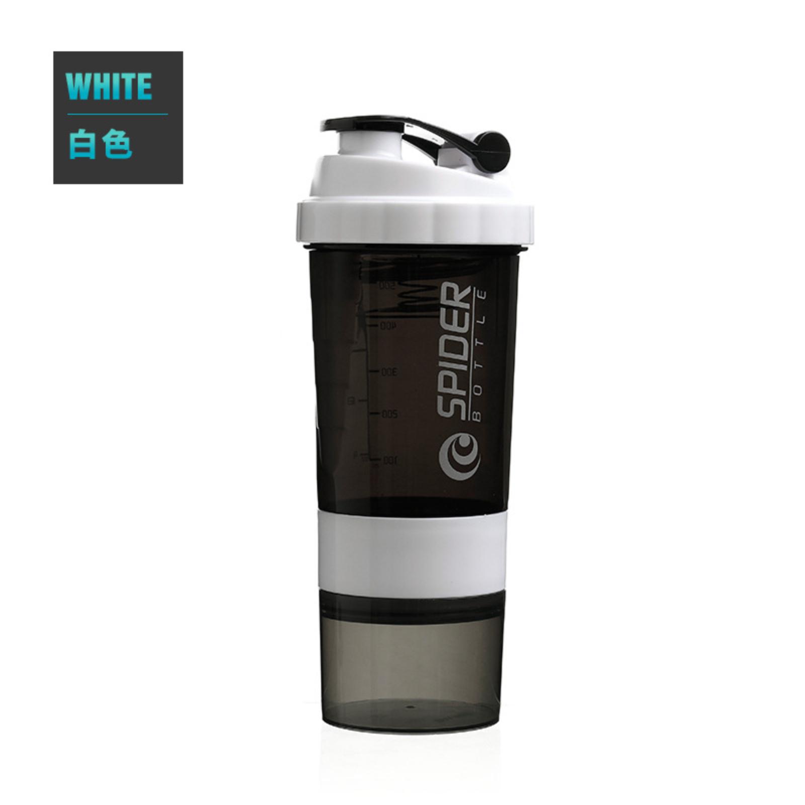 

500 мл - Багатошаровий креативний протеїновий шейкер, портативна ручна спортивна чашка для фітнесу, пружинна чашка One Size