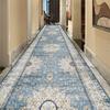 European Luxury Long Corridor Carpet Living Room Decoration High-end Hallway Rug Hotel Aisle Non-slip Floor Mat Customizable