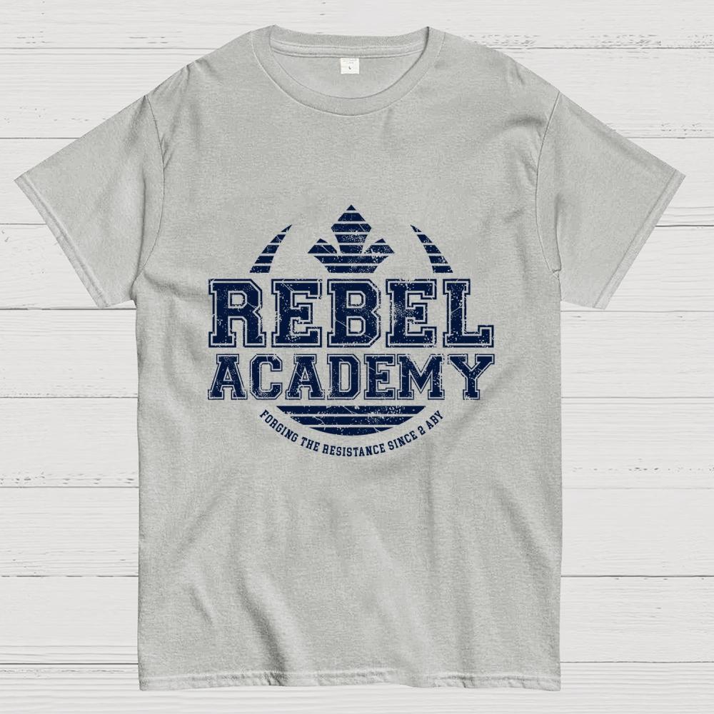 Rebel Academy Unisex 100% Cotton Summer Casual Cool Loose T-Shirt