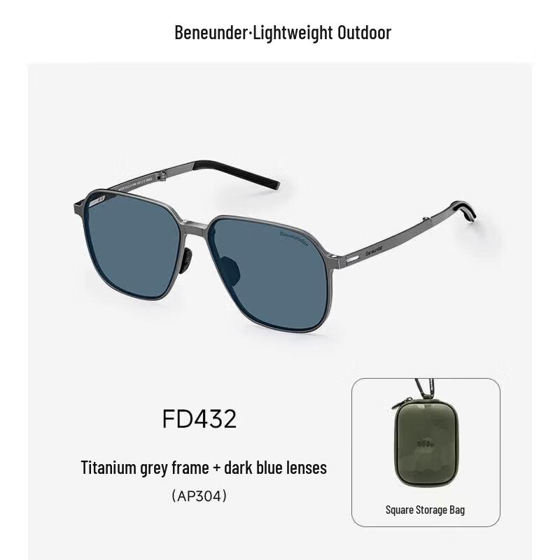 Beneunder Portable Aviator Folding Sunglasses